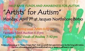 Artists' for Autism event flyer